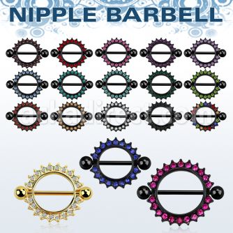 mctnpc3 anodized round nipple shield w crystal studded rim