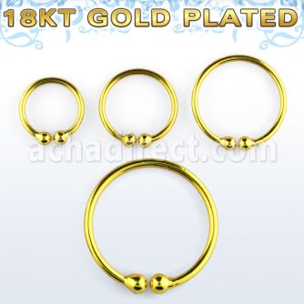 ncrg 18k gold plated silver non piercing fake nose clip