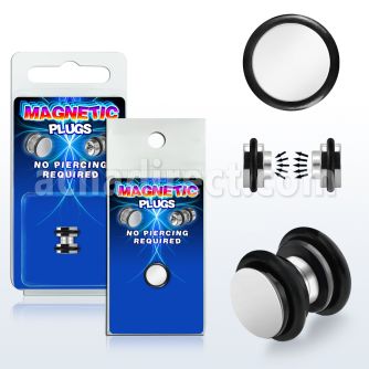 pkmp30 surgical steel magnetic fake plug with rubber o rings