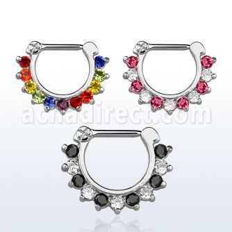 sepcx16 septum clicker wa 316l steel bar alternating crystals