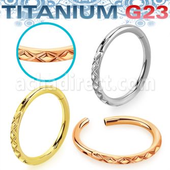 usgsh23 pvd plated titanium segment ring pattern