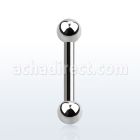 bbeb25 316l steel eyebrow or helix barbell with 2 5mm ball