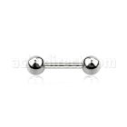 bbeb4 316l steel eyebrow or helix barbell with 4mm ball