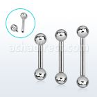 bbebin 316l steel eyebrow barbell with 3mm internally ball