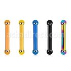 bbetb2 anodized 316l steel eyebrow helix barbell with 2mm ball