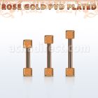 bbettd25 rose gold steel eyebrow barbell w 2 2.5mm dices
