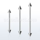 bbindcn 316l steel industrial barbell with a 5mm cone