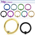 bcrtes premium pvd 316l steel ball closure ring w 2 5mm ball