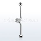 bdc14 316l steel industrial twister barbell with a 5mm ball