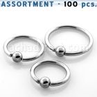blk105 bulk of 316l steel ball closure rings with a 4mm ball