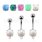 bnrdoh 316l steel belly banana opal