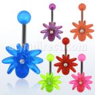 bnuvsp 316l steel banan with acrylic spider w crystals