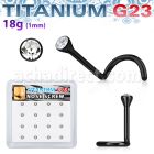 box w 16 black titanium g23 nose screws 1mm w cystals