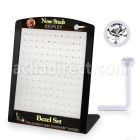 brac23 display w 120 bio  flex nose stud w 2.5mm clear crystal