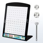 brnbpmc board w silver nose bones w mix prongset clear crystals