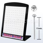 brnyc display w bend it yourself  nose studs w 1.5mm crystal