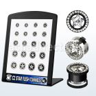 brpg92 board of anodized steel screwfit tunnel w cz star