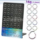 brsegh2 board w 30 steel hinged segment rings w crystals