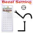 bxs104 black anodized 316l steel nose screw with bezel crystal