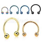 cbt20b pvd plated 316l circular barbell 20g 0 8mm w 3mm ball