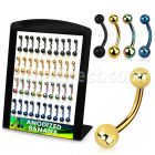 dbnts anodized 316l steel belly banana with 5 6mm ball