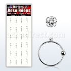 dnsm50 box w silver noose hoop w a 1 5mm prong set clear cz top