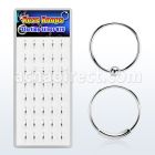 dnsm box of silver nose rings in mixed styles w diameter 8mm