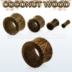 dpwb coconut wood double flared flesh tunnel size 3 25mm
