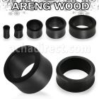 dpwk areng wood double flared flesh tunnel size 3 25mm