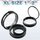 ftpgxl xl black anodized surgical steel screw fit flesh tunnel