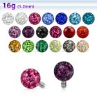 idfr4s 4mm multi crystal ball dermal anchor top w resin cover