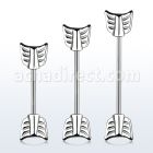 indsh39 surgical steel industrial barbell