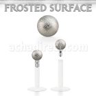 lbifo3 bbio flexible labret w a push in 3mm frosted steel ball