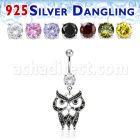 mcdvd21 steel belly banana w and a sterling silver owl dangling