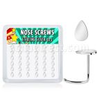 nwvdr36 925 sterling silver nose screws teardrop shaped tops