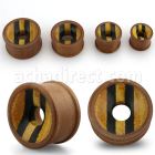 psay double flared tunnel with sawo areng crocodile wood