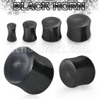 pwk black horn double flared solid plug size 3mm 25mm
