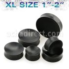 pwkkxl xl size areng wood concave double flare plug