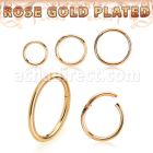rssegh18 rose gold plated silver hinged segment ring 18g