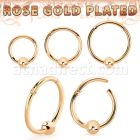 rssegh18b3 rose gold plated silver hinged segment ring 18g