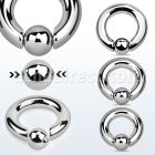 sbcr4 316l steel spring loaded ball closure ring 4g 8mm ball