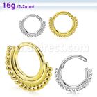 sgsh16 316l steel hinged segment ring chain balls