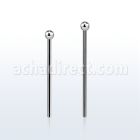 snyb20 steel bend it nose stud w a 2mm ball shaped top