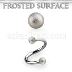 spefo3 surgical steel spiralw 2 3mm frosted steel balls