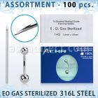 sset05 professional piercing kit steel belly piercings needle