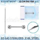 sset09 professional piercing kit steel nipple piercing needle