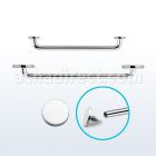 sudie internal steel surface barbell w 2 4 to 5mm flat disks