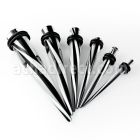 tpve acrylic uv taper with b w stripes and double o rings