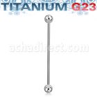 ubbinds titanium g23 industrial barbell 4mm balls