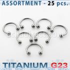 ublk22 bulk of titanium g23 circular barbell with 3mm balls